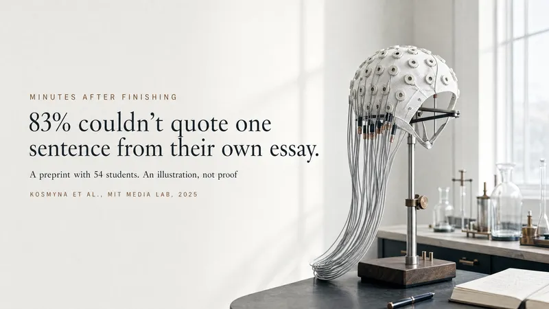 Slide 40 — most couldn't quote their own essay